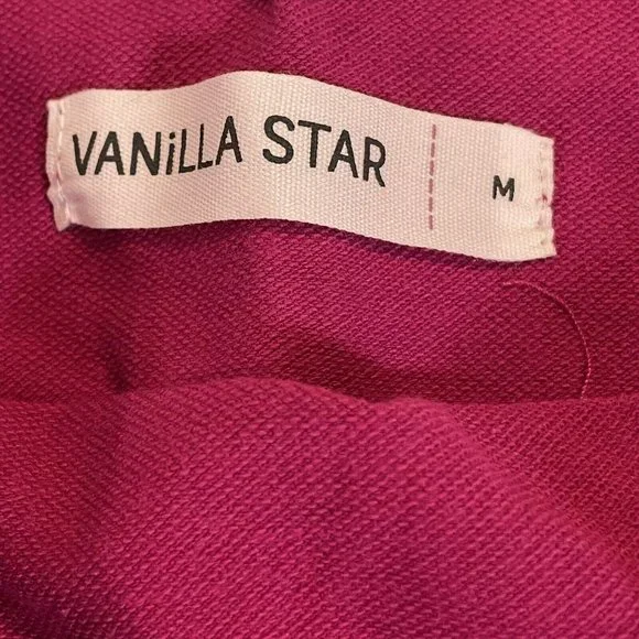Vanilla Star Junior Terry Toe Romper Size Medium With Elastic Waist And Pockets - Picture 3 of 4
